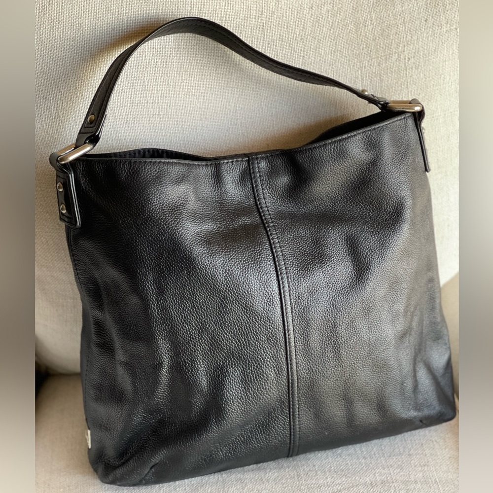 Kooba black leather hobo style purse, vintage